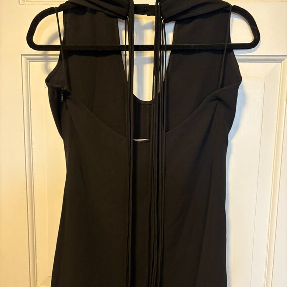 NWT Proenza Schouler Black Cutout Midi Dress Size 4 Luxury Designer Style - Picture 2 of 8